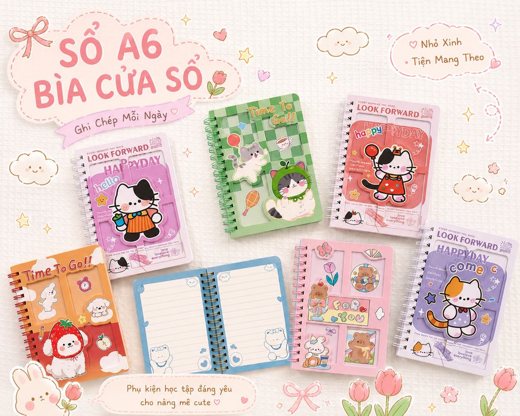 Sổ A6 Bìa Cửa Sổ