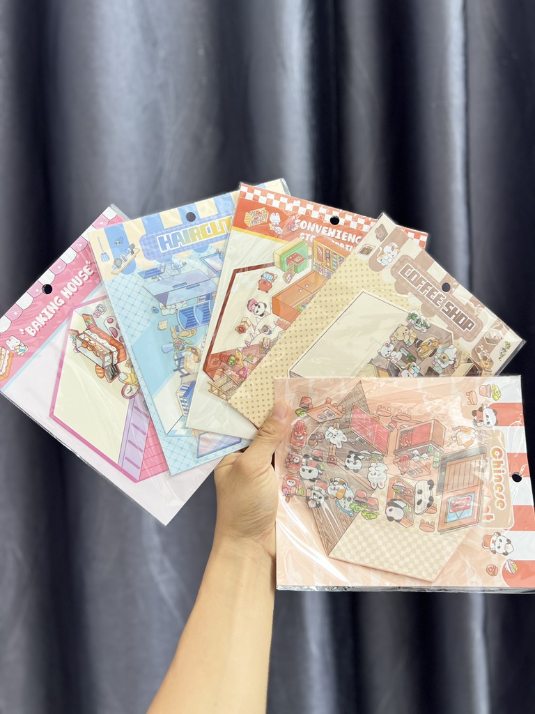 ( SET 10 ) Sticker Ngôi Nhà