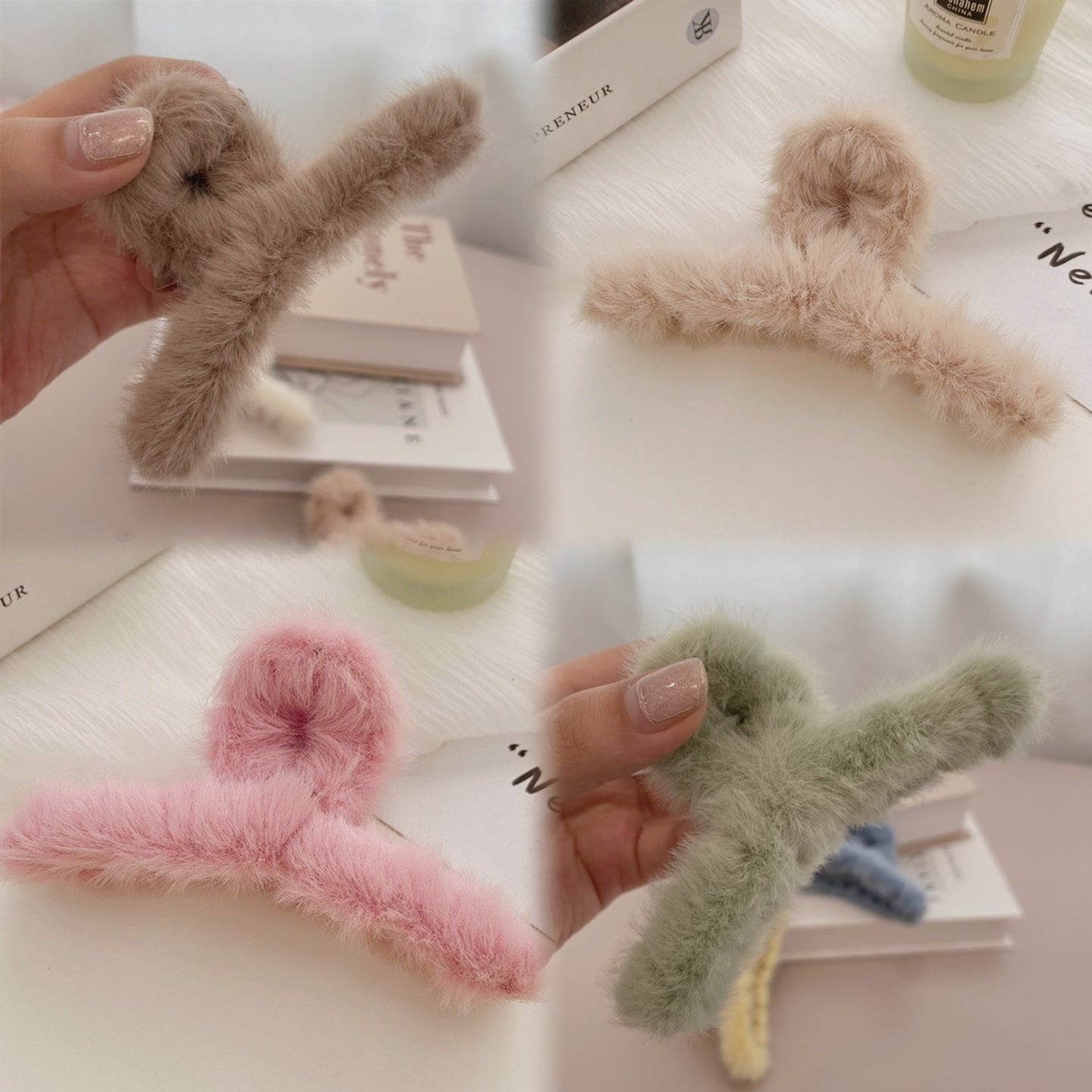 Set 10 Kẹp Lông Trơn RC04778