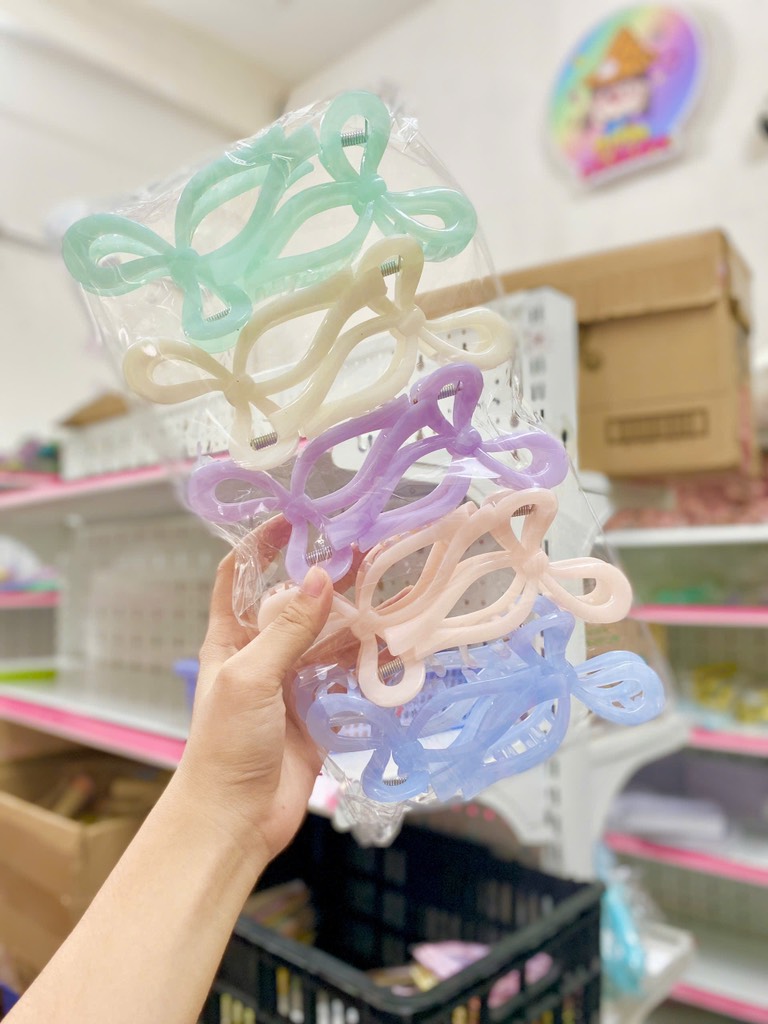 Set 10 Kẹp Nơ Màu N60