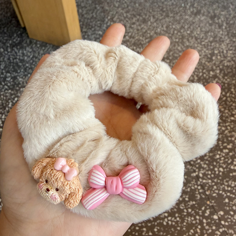 Cột Tóc Lông Charm Cún Nơ RC3719