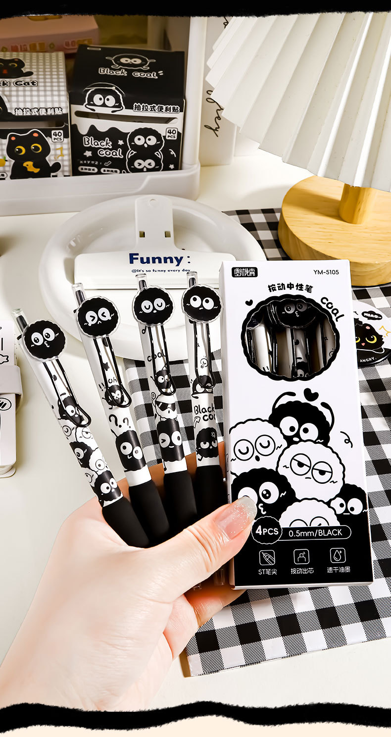 Hộp 4 Bút Đen 2 Mắt RC3769