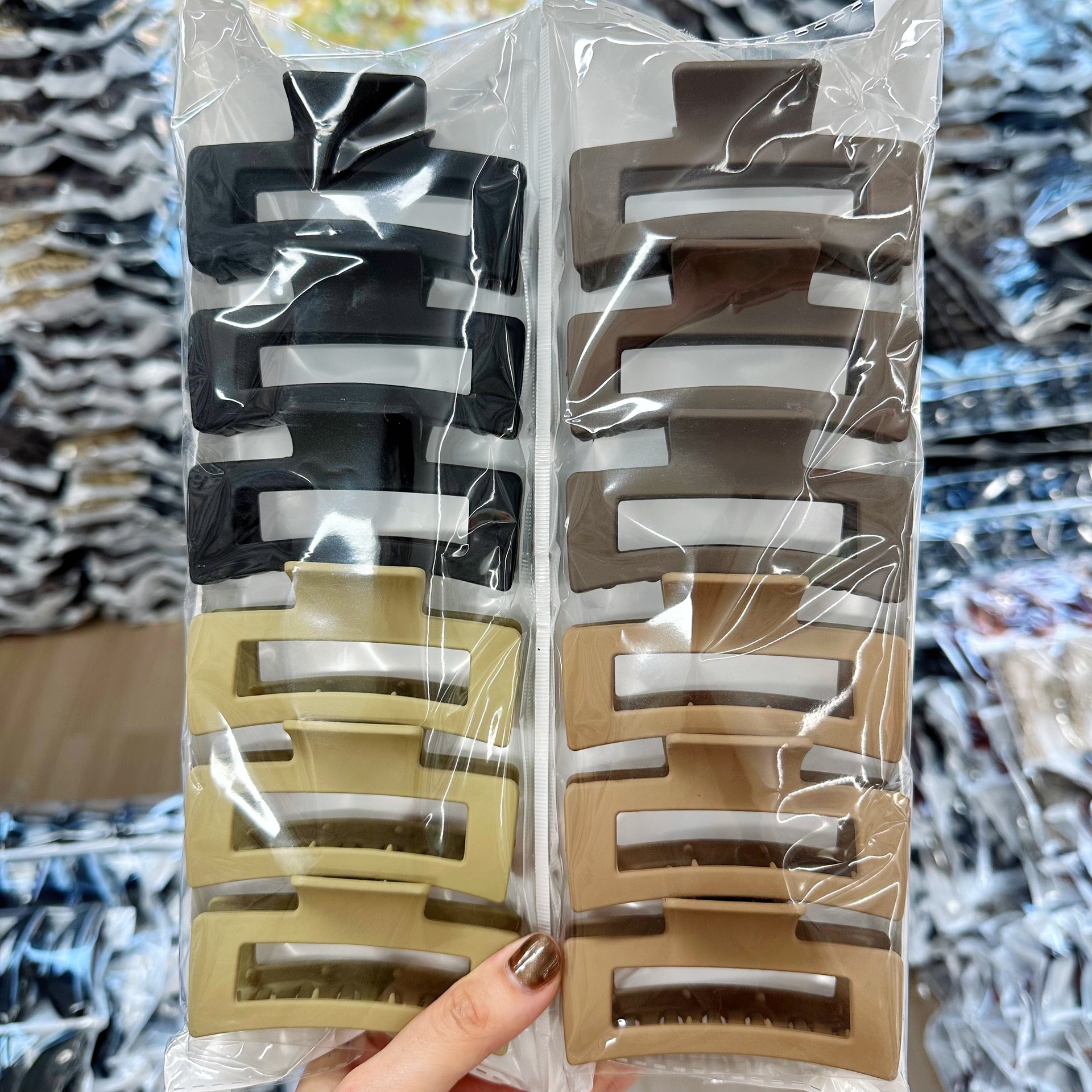 Set 12 Kẹp Nhựa Trơn RC1669