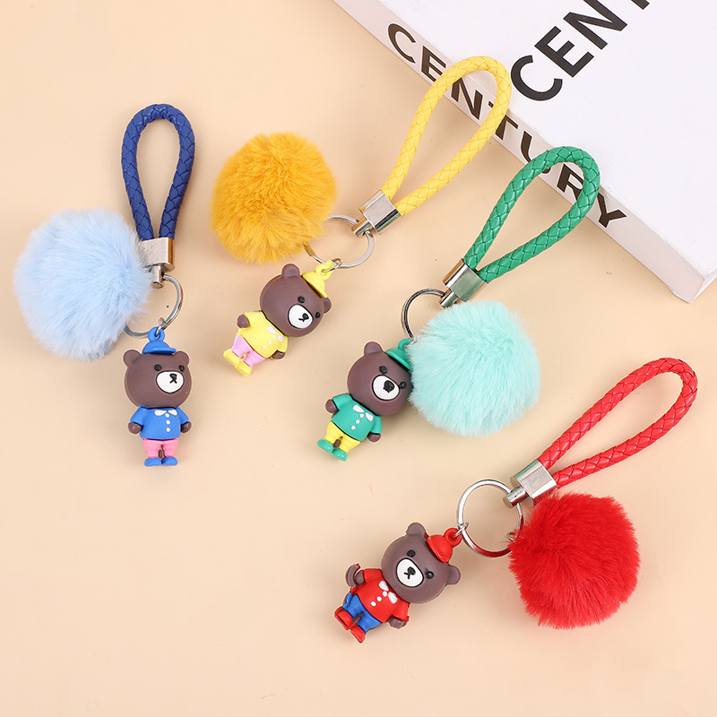 Móc Khóa Cục Bông Gấu RC2682
