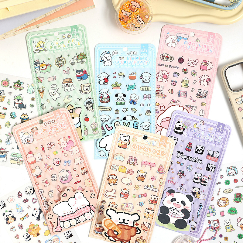 Set 10 Sticker Thú Cưng (6 Tấm) RC581