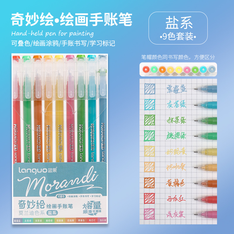 Hộp 9 Bút Gel Màu RC0287