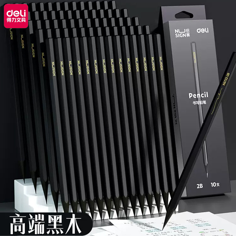 Hộp 10 Bút Chì Đen Deli RC4201