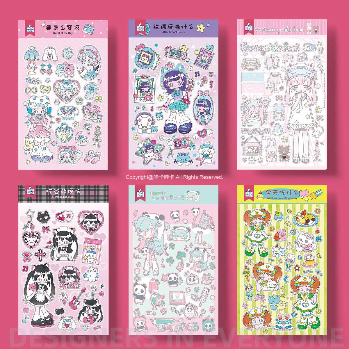 Set 10 Sticker Cô Bé :3 RC2539