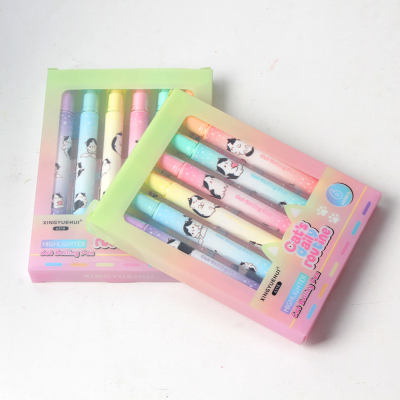 Hộp 6 Bút Dạ Mèo