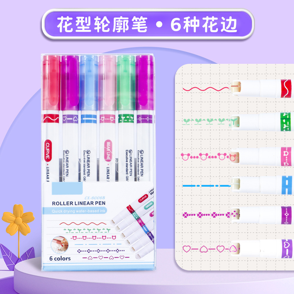 Hộp 6 Bút Lăn Hình RC941