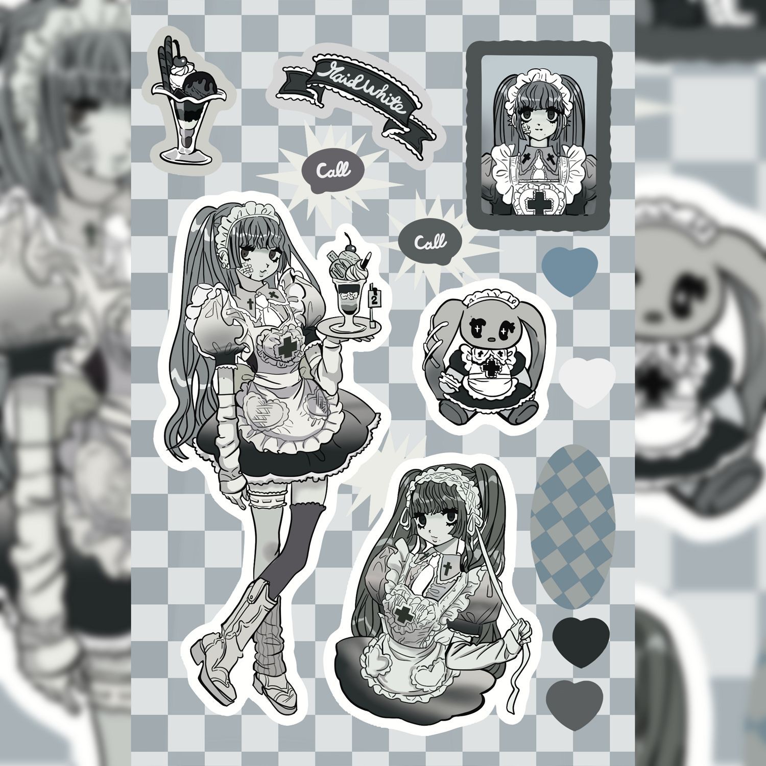 Set 10 Sticker Cô Bé Thời Trang RC3961