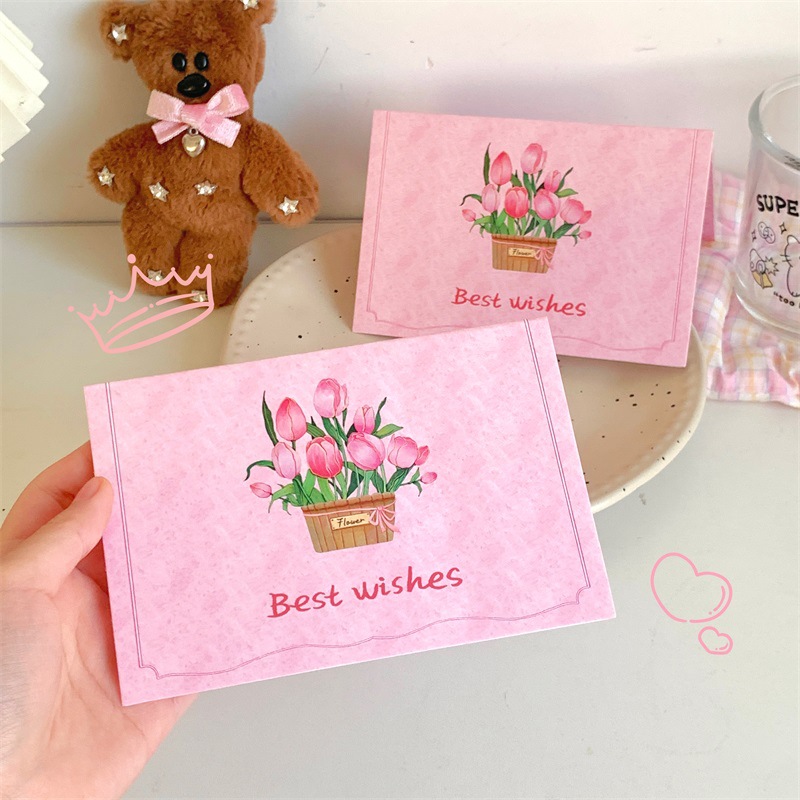 Set 10 Thiệp Hoa Tulip RC3310