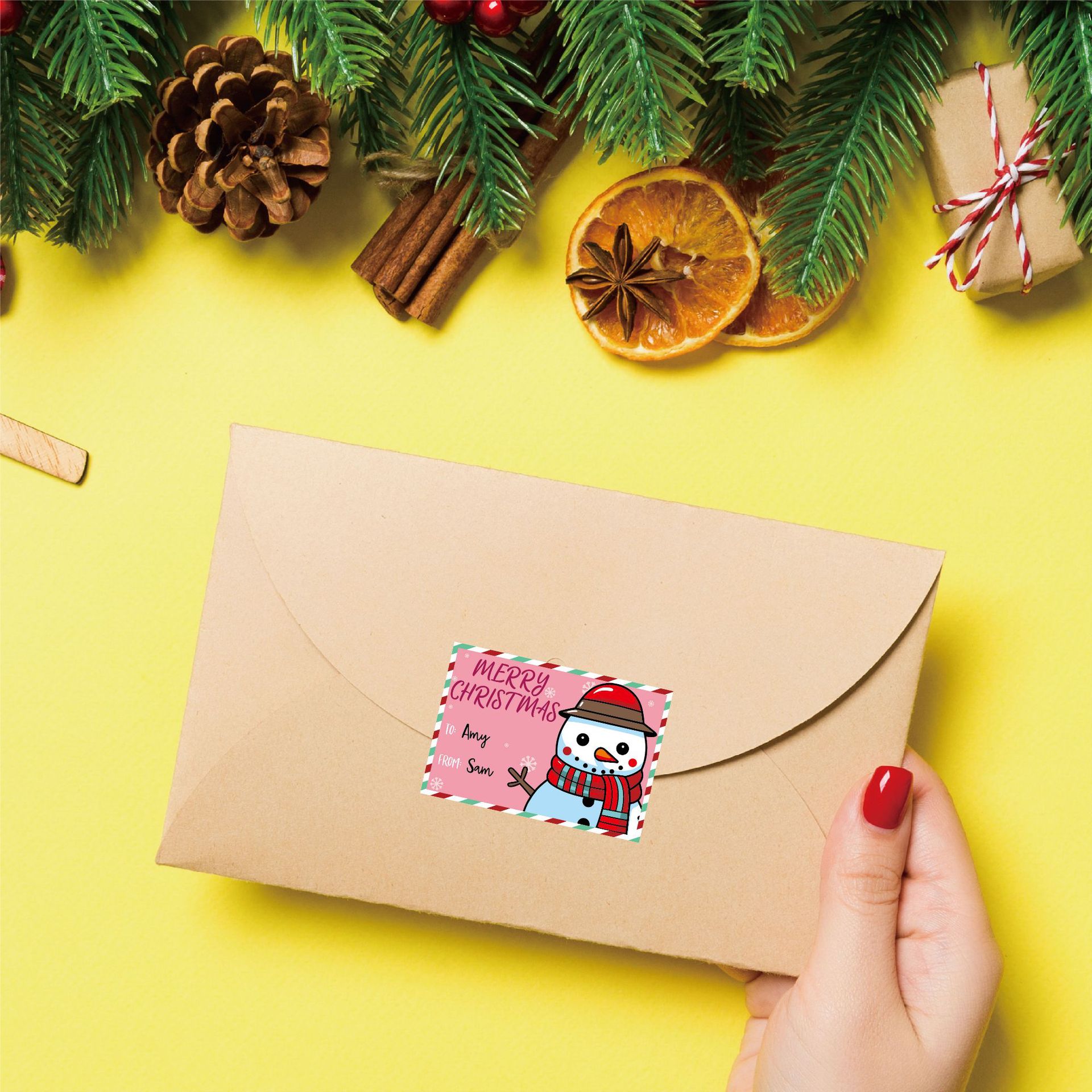 Set  Sticker Tem Noel RC3444 -  ( 1 bịch 1 set )