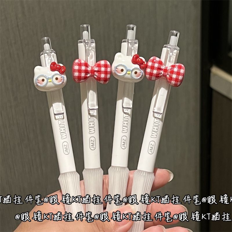 Set 10 Bút Đen Kitty Đỏ RC4041