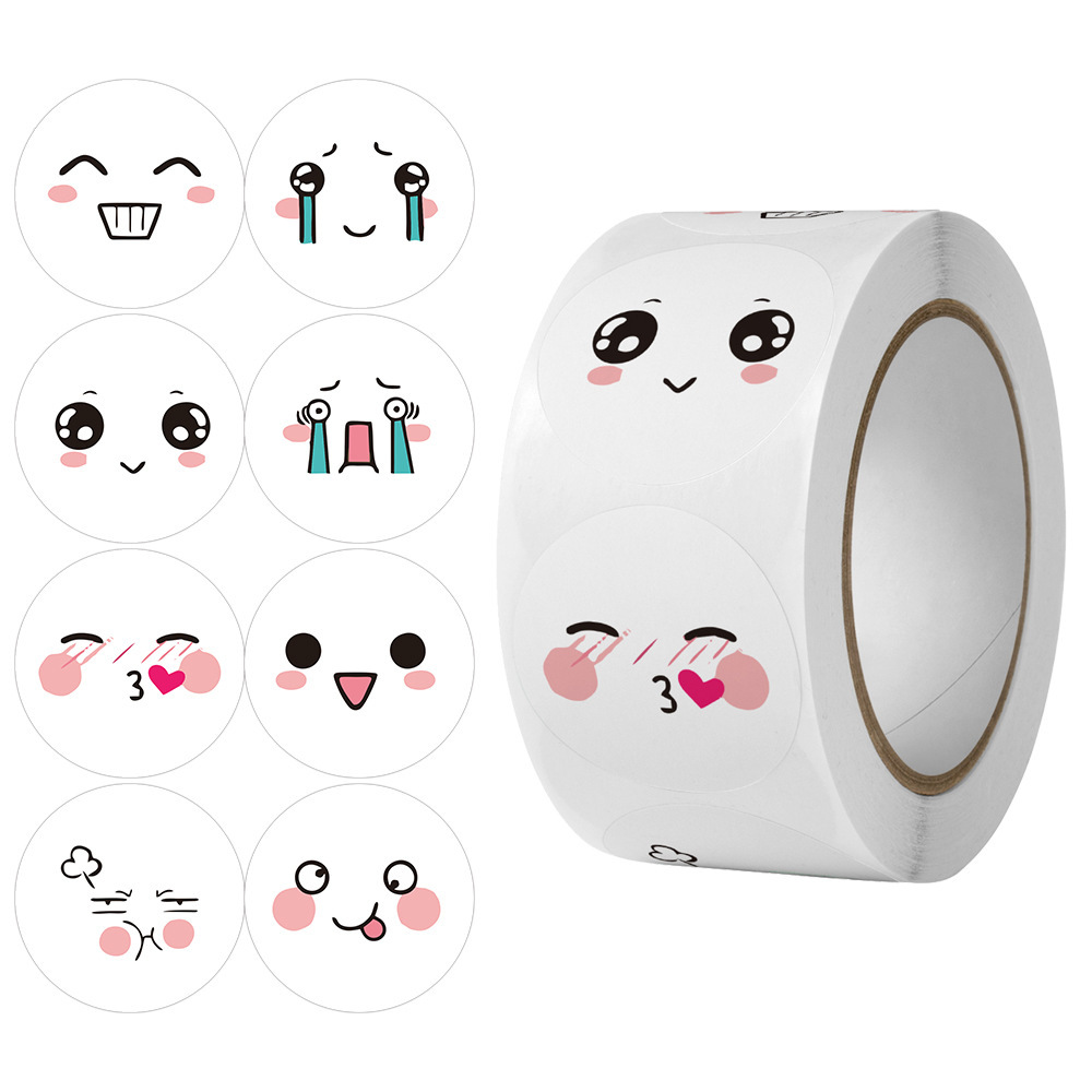CUỘN 500 STICKER HOẠT HÌNH RC04653