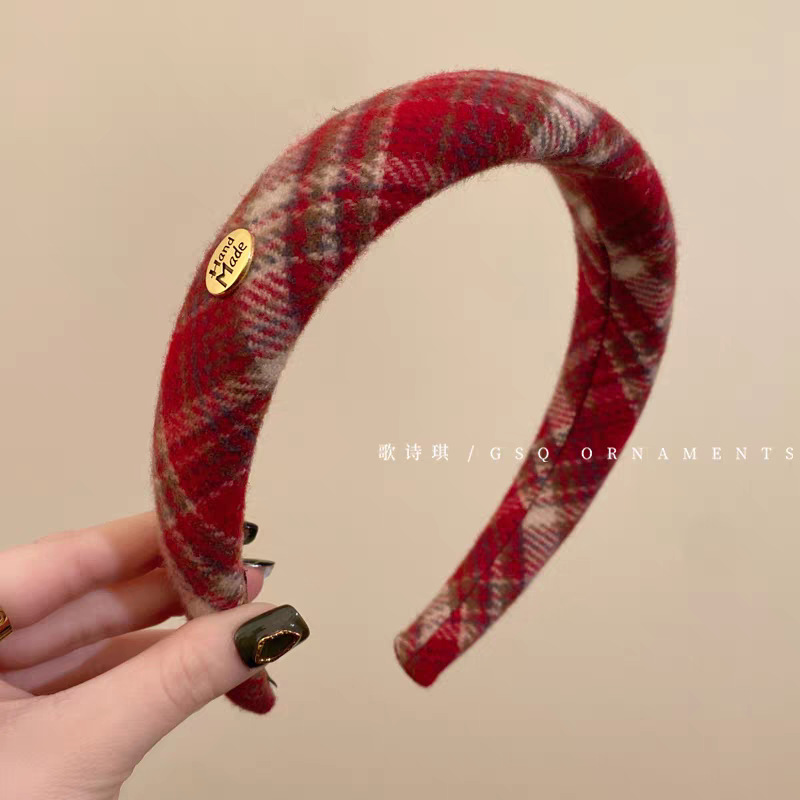 Cài Tóc Caro Đỏ RC3575