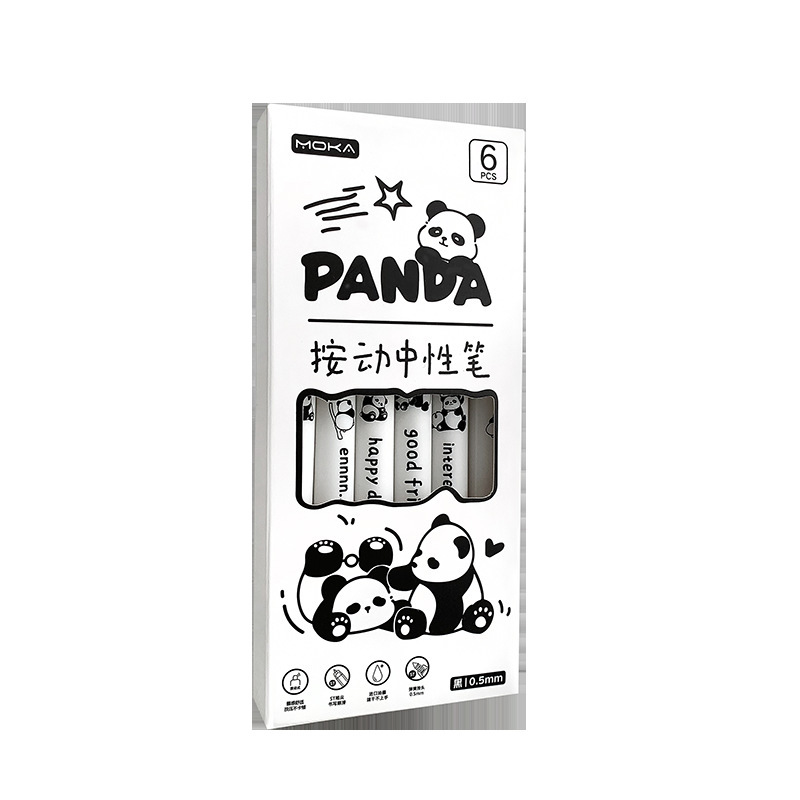 Hộp 6 Bút Đen Panda RC0261