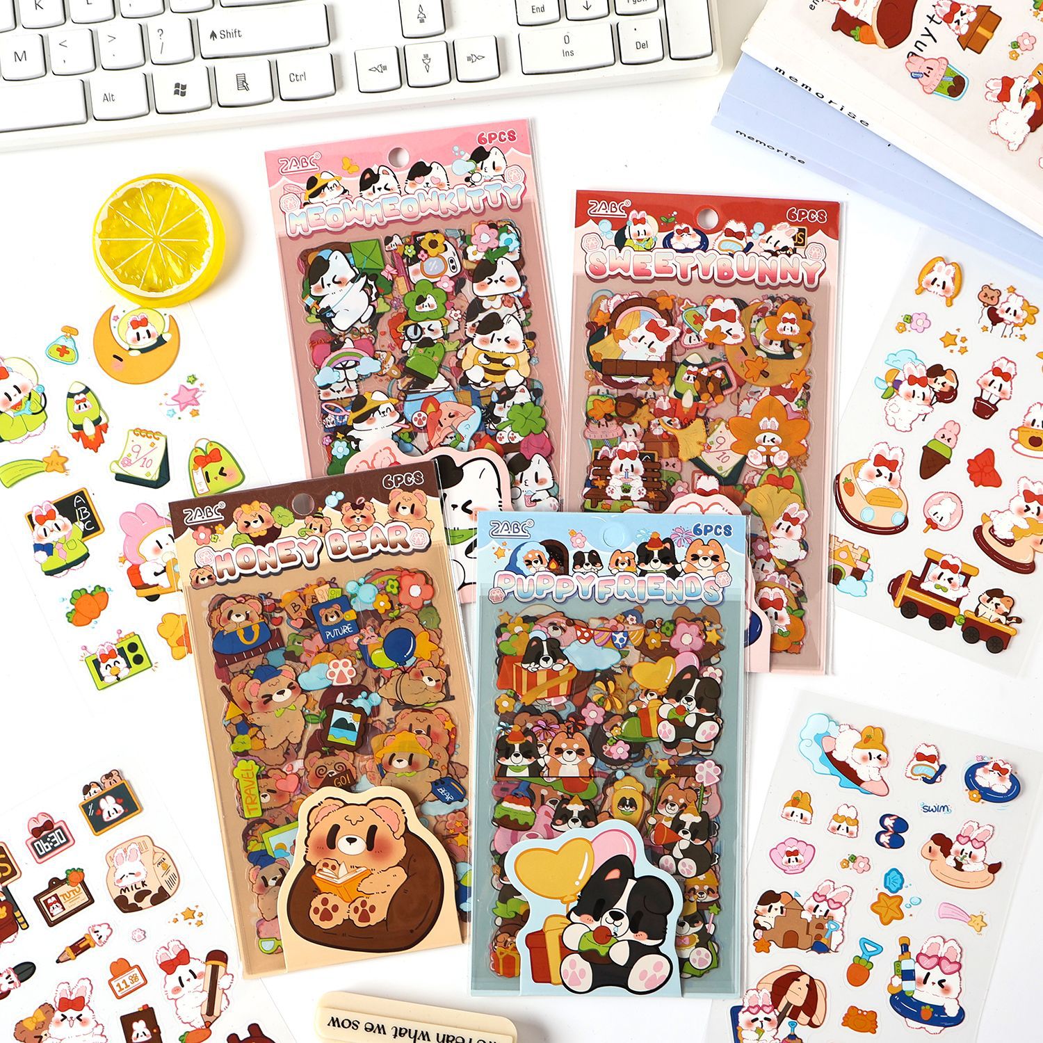 Set 10 Sticker Gấu RC4332
