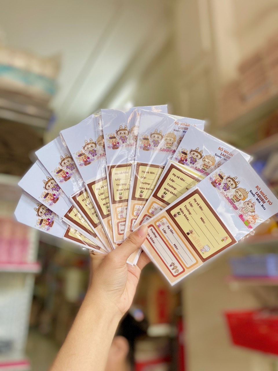 Nhãn Vở Capy&Labubu ND21