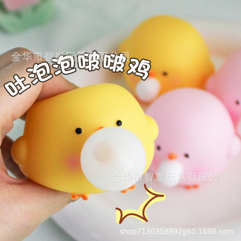 Squishy Gà Thổi Bong Bóng NT352