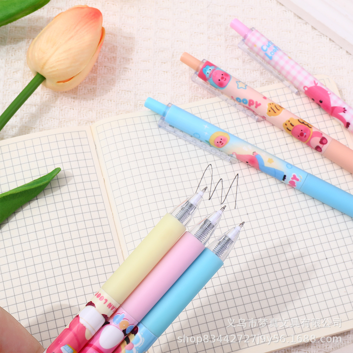 Hộp 6 Bút Loopy ( Mực Đen ) RC0268