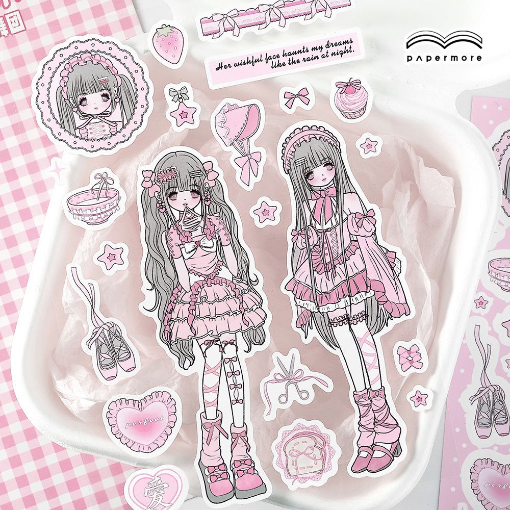 Set 10 Sticker Thời Trang Coquette RC1672