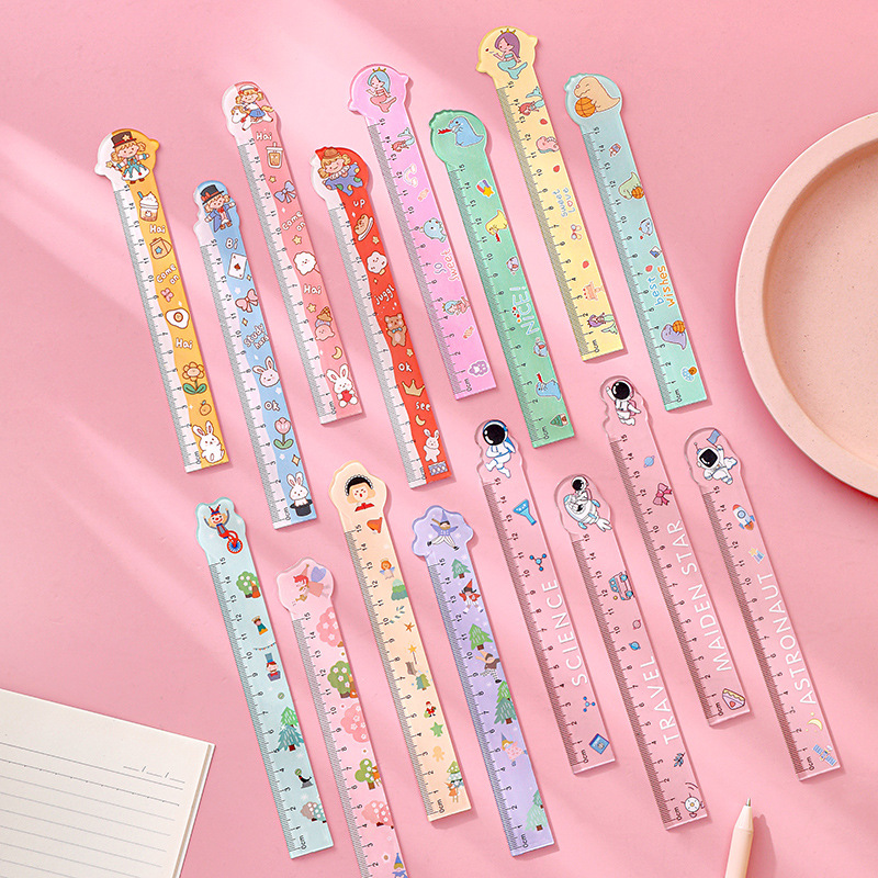 Set 10 Thước Nhựa Mica Hoạt Hình RC03468