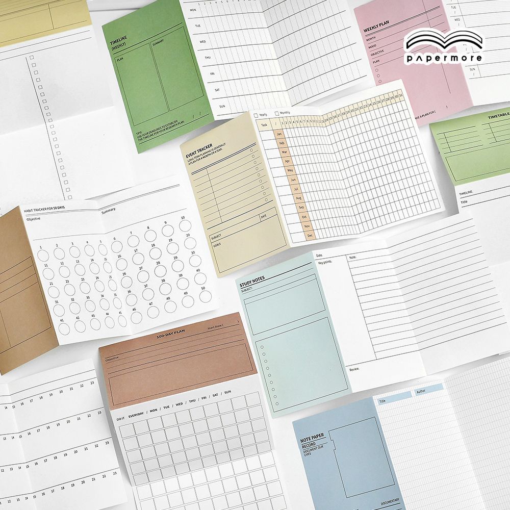 Set 10 Note Kế Hoạch RC2586