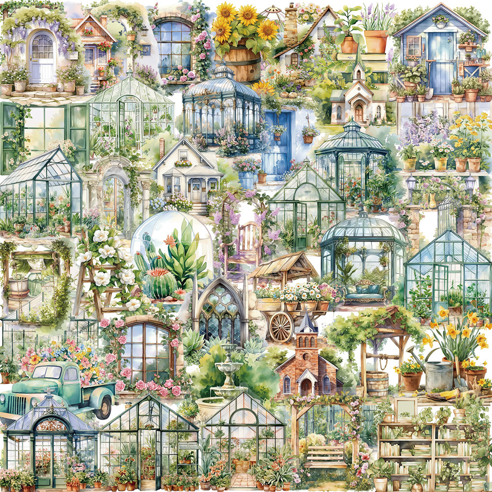 Sticker Hoa Nhà 50-60 Tấm RC3447