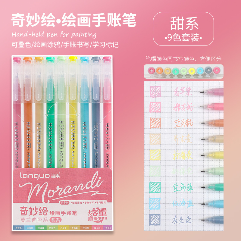 Hộp 9 Bút Gel Màu RC0287