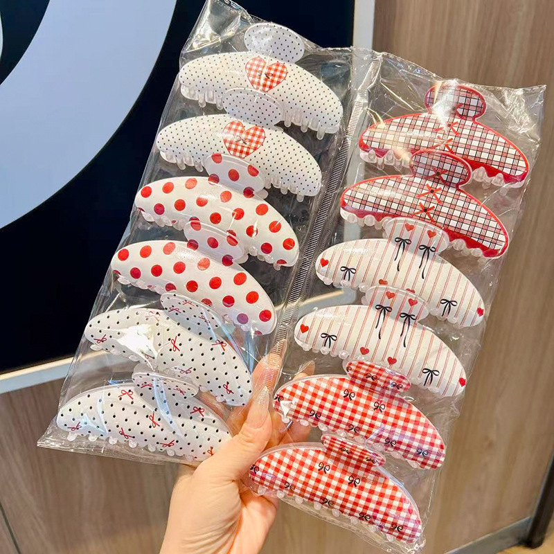 Set 12 Kẹp Nhựa Họa Tiết RC3739