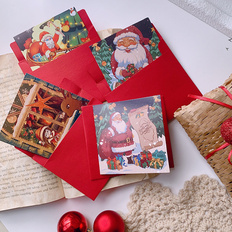 Set 10 Thiệp Vuông Noel RC3394