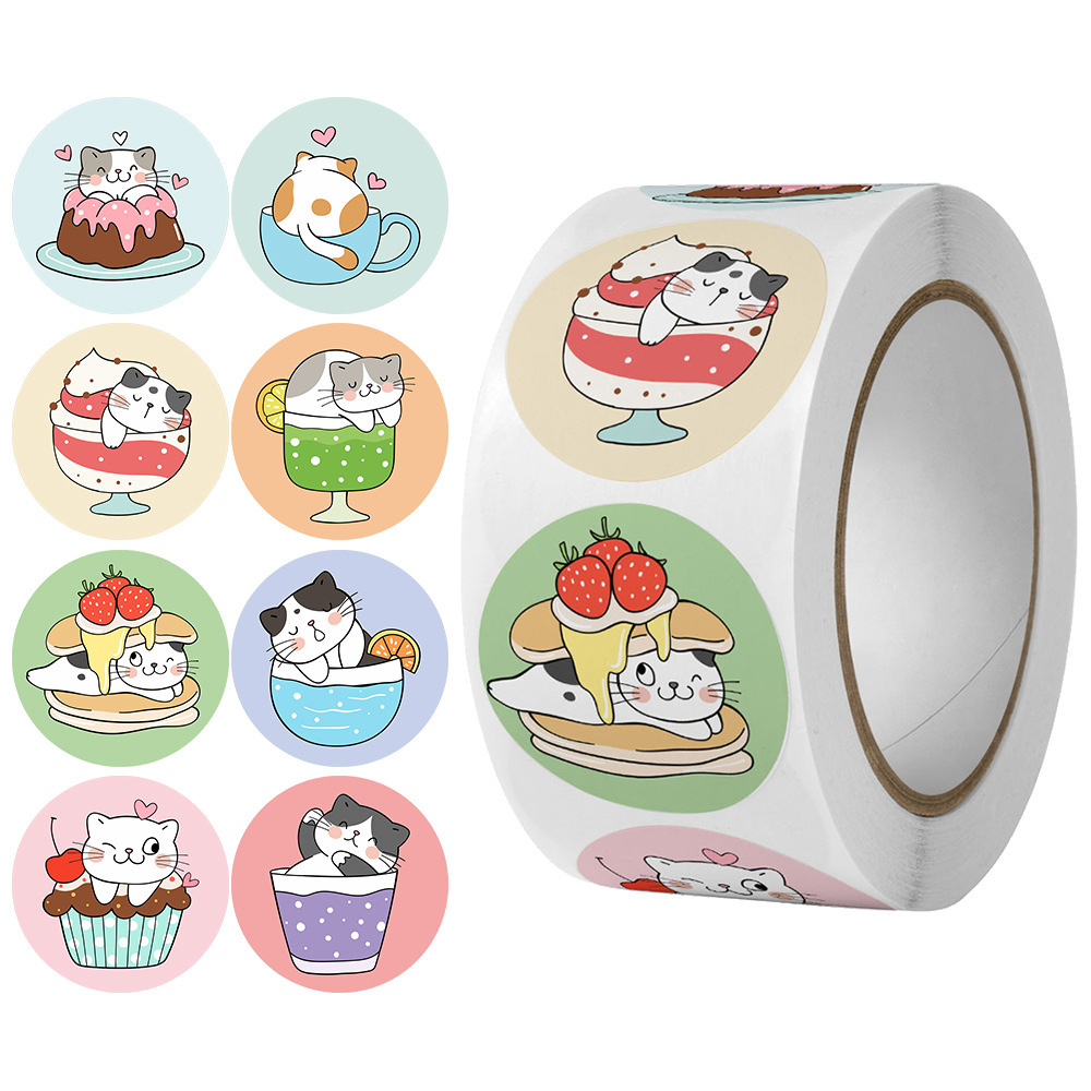 CUỘN 500 STICKER HOẠT HÌNH RC04653