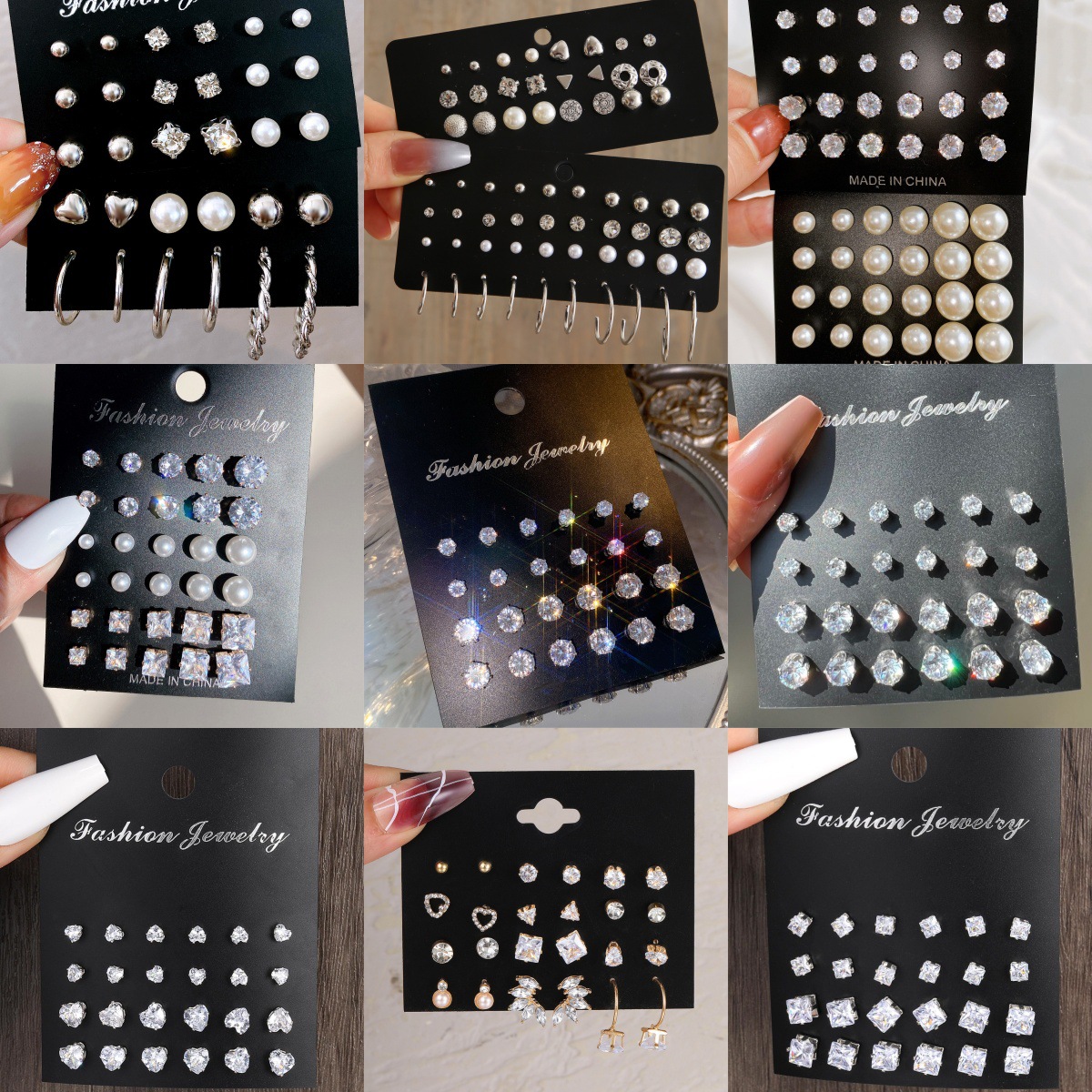 Set Bông Tai Đá RC847