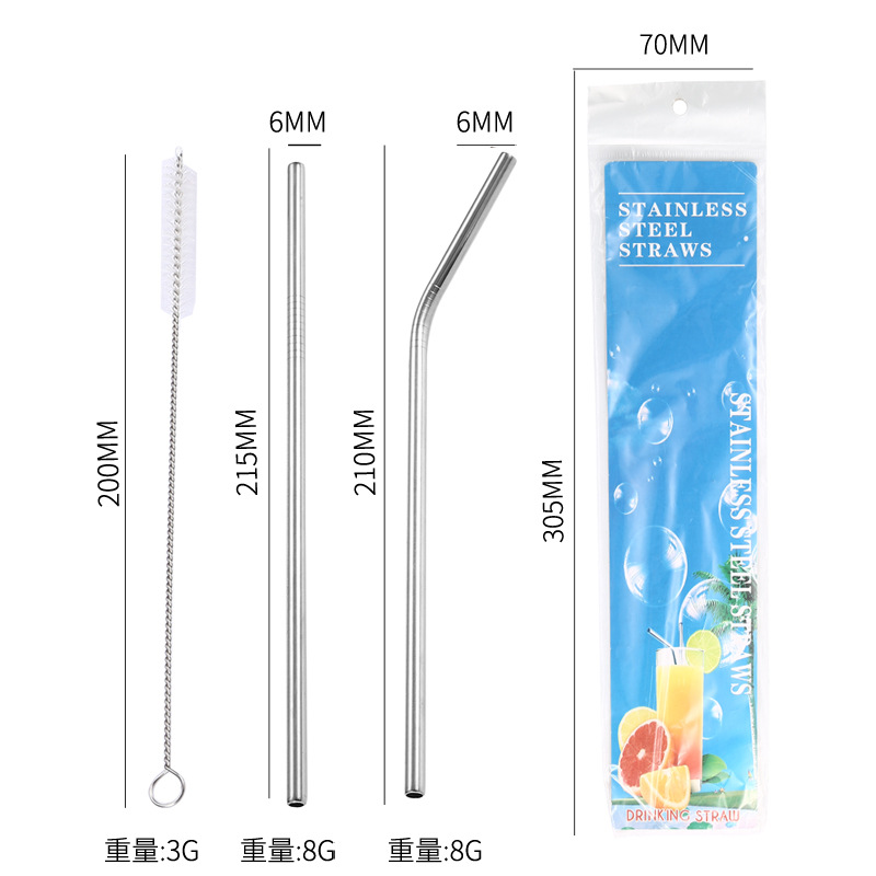 Set 10 Bộ Ống Hút Kim Loại RC4121