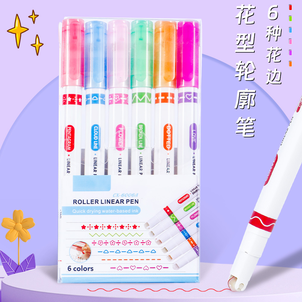 Hộp 6 Bút Lăn Hình RC941