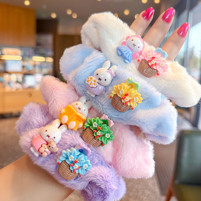 Cột Tóc Lông Charm Thỏ RC3717