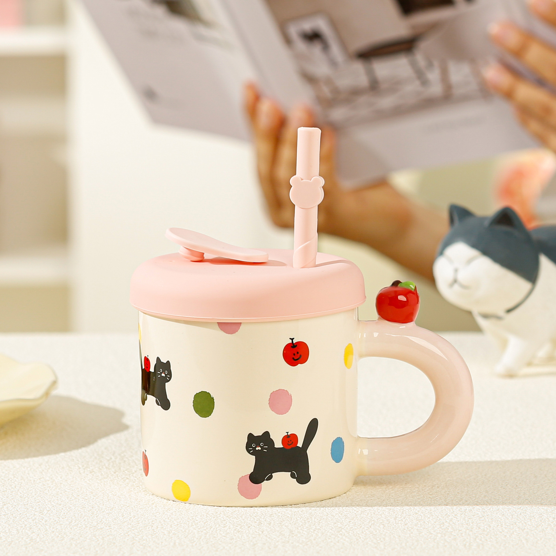 Cốc Mèo Ống Hút RC2497