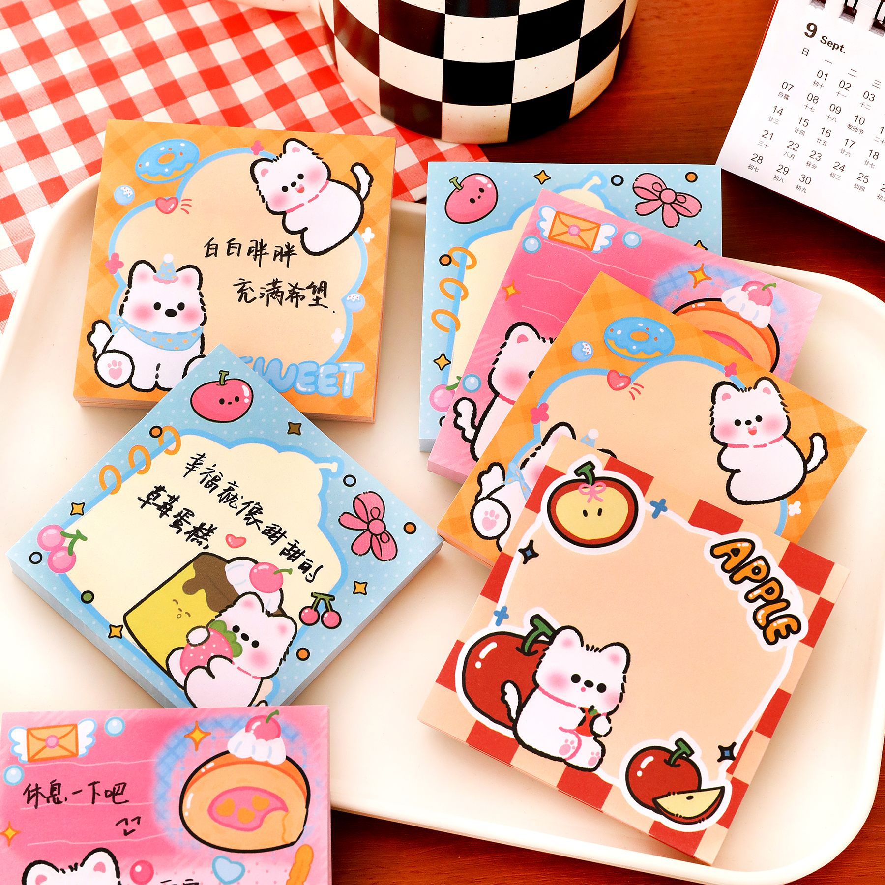 Set 10 Note Mèo Gấu RCNOTE4262