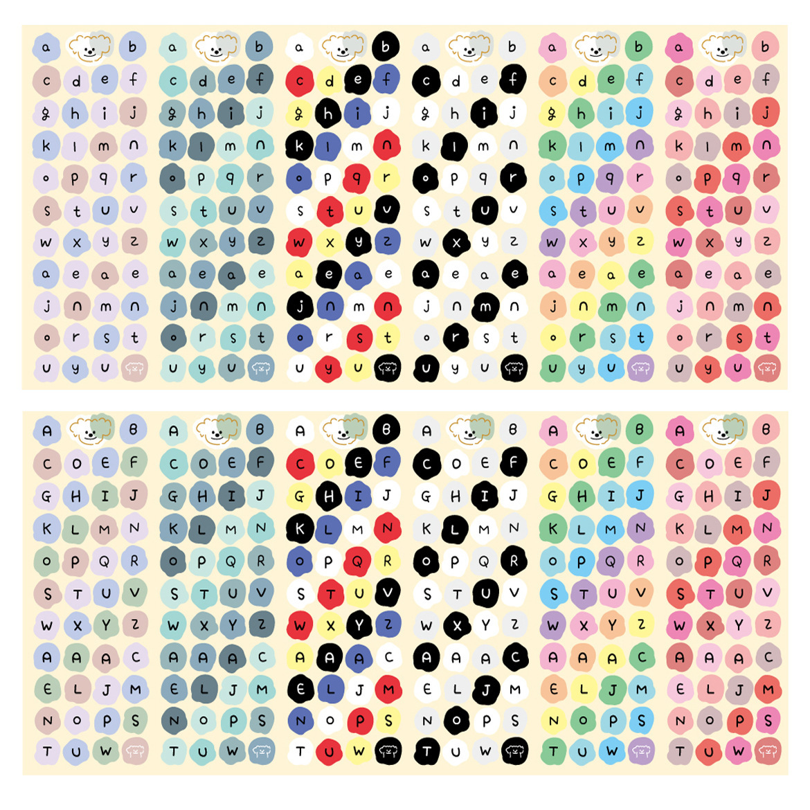 Set 10 Sticker Chữ