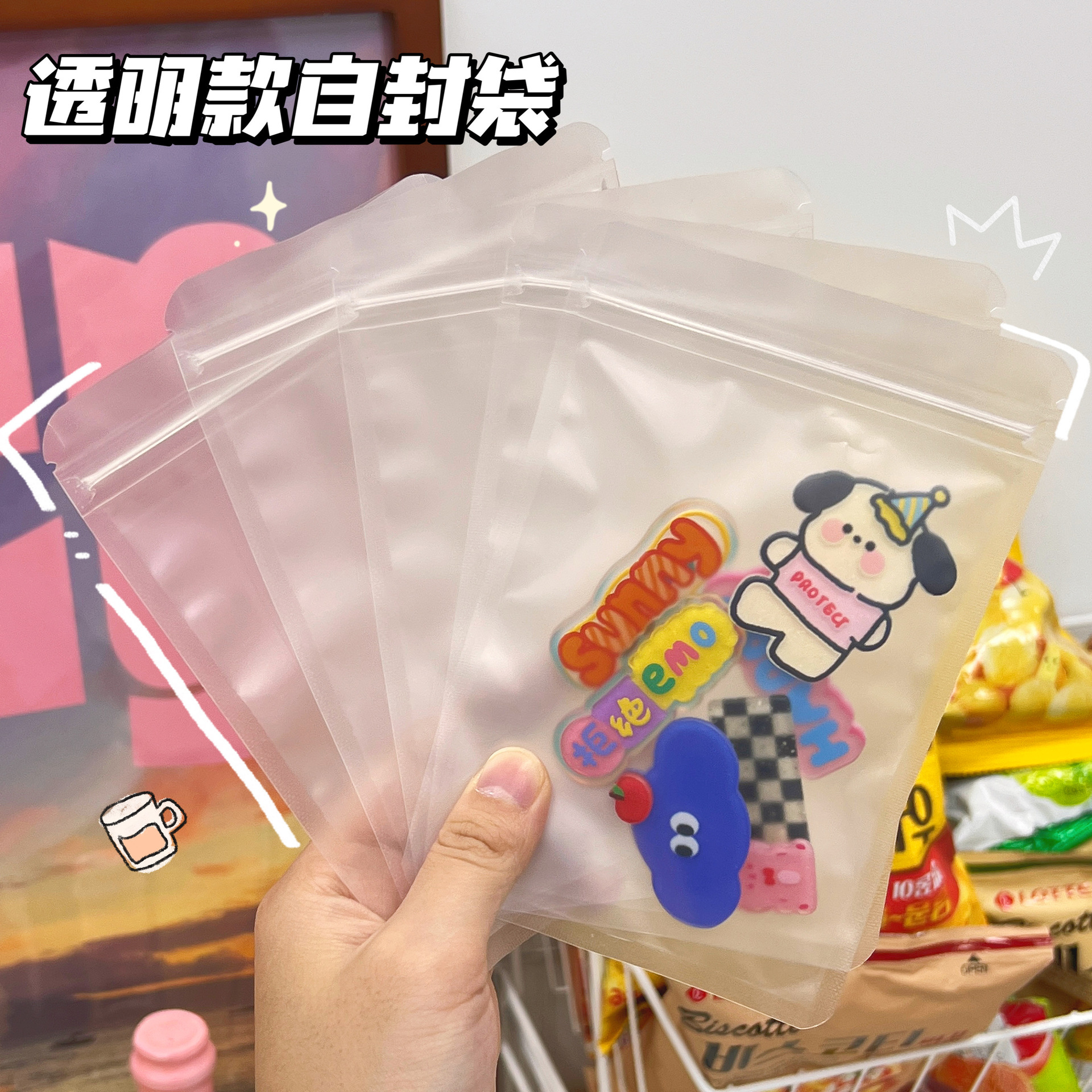 Set 10 Túi Zip Mờ RC4370