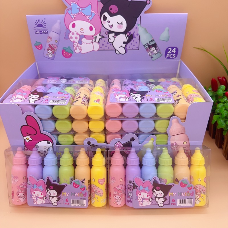 Hộp 6 Bút Dạ Bình Sữa NT282