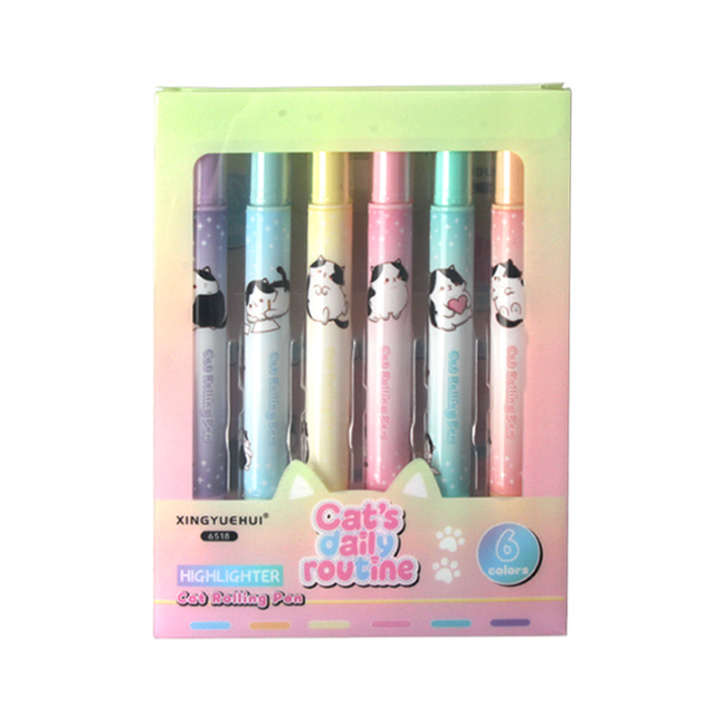 Hộp 6 Bút Dạ Mèo