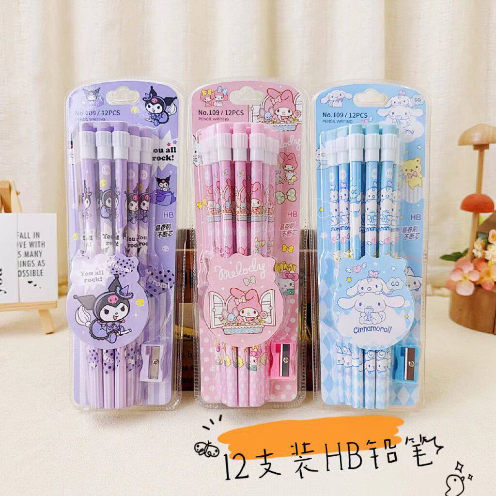 Set 12 Bút Chì Hoạt Hình RC3908