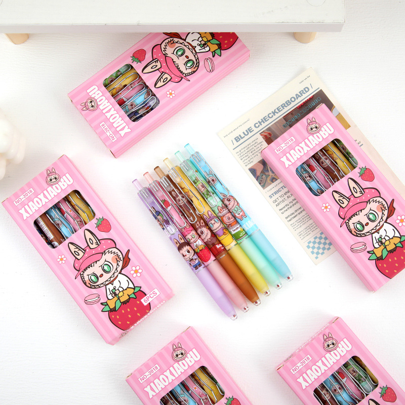 Hộp 6 Bút Xanh Labubu NT132