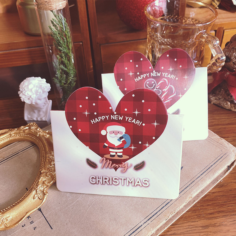 Set 10 Thiệp Noel Trái Tim RC3392