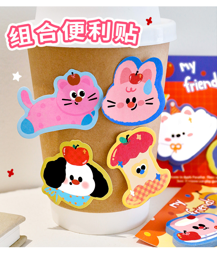 Set 10 Note Thú Hoạt Hình RC3650