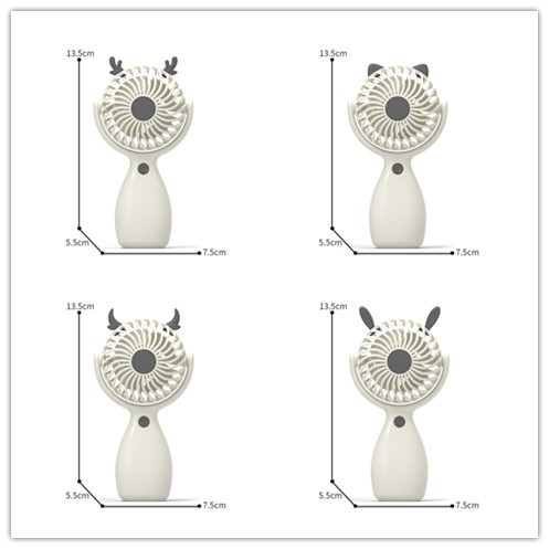 Quạt Sạc Cầm Tay Tai Gấu RC03912