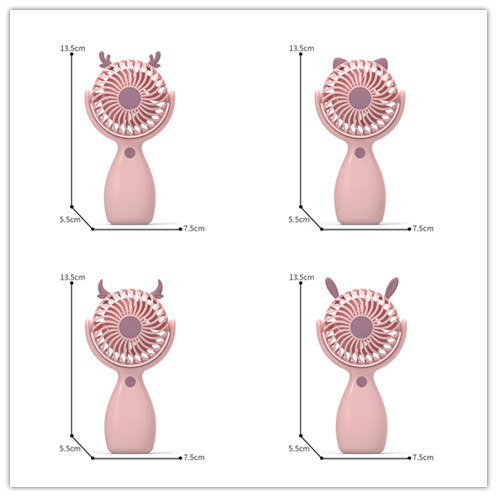 Quạt Sạc Cầm Tay Tai Gấu RC03912