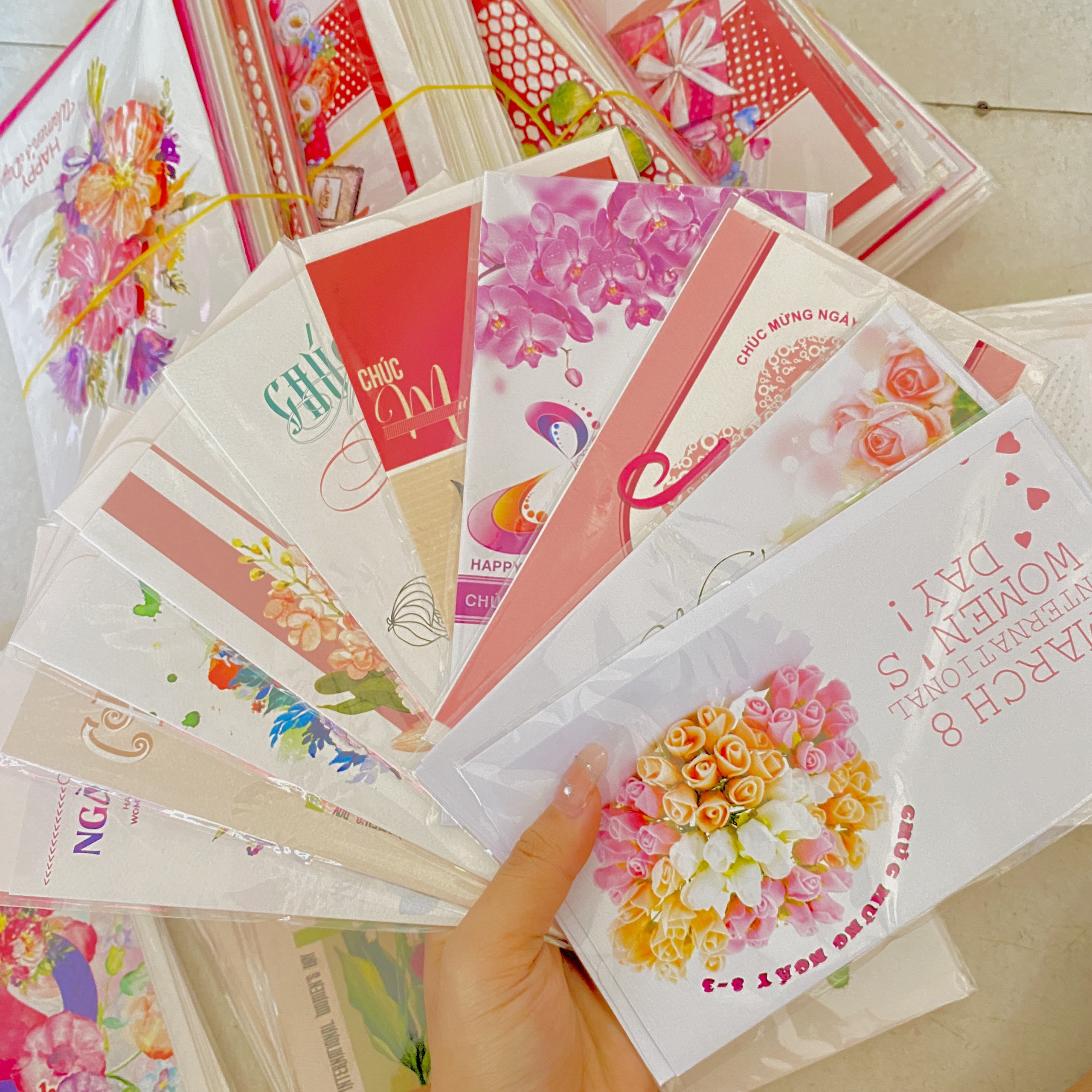 Set 10 Thiệp In 8/3 Nhỏ ND0123